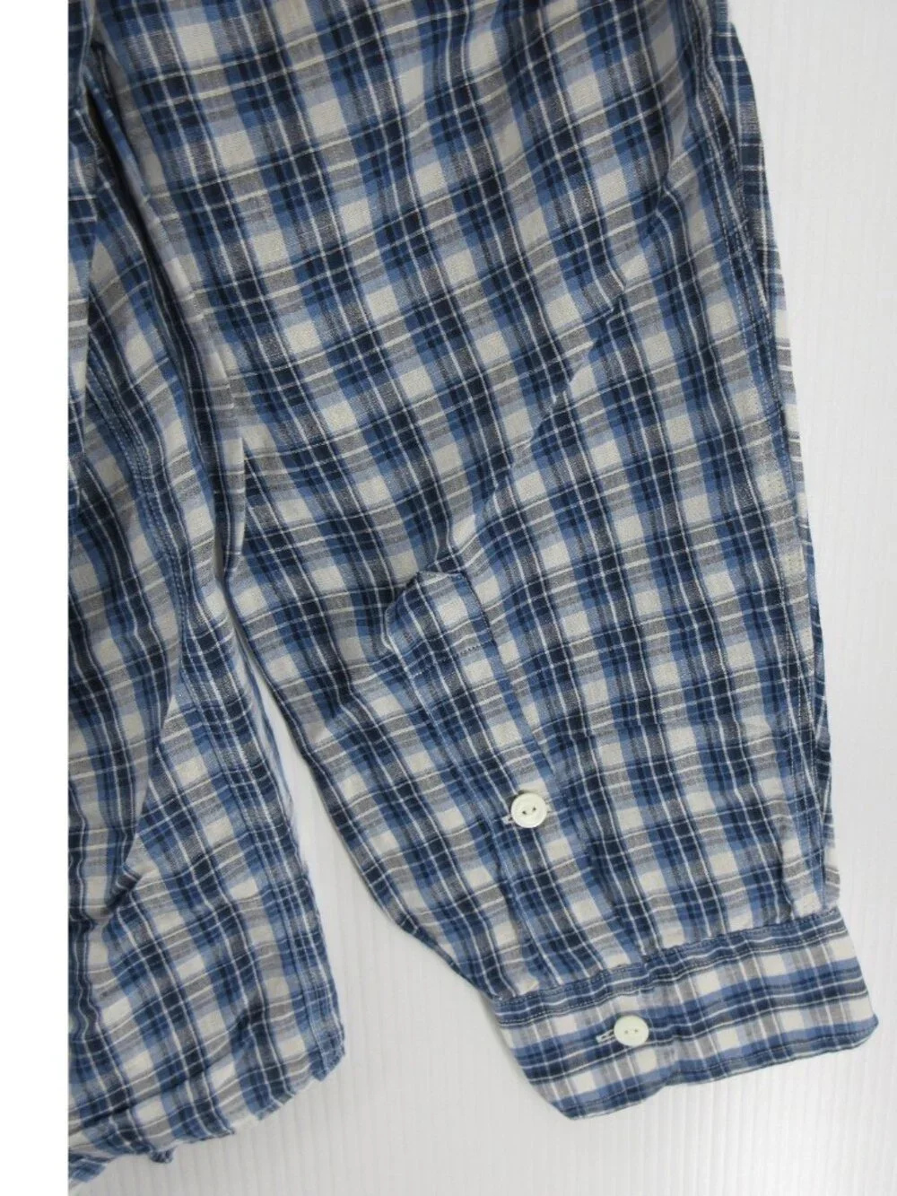 Polo Ralph Lauren Shirt XXL Linen Blend Plaid Button Down Preppy Woven